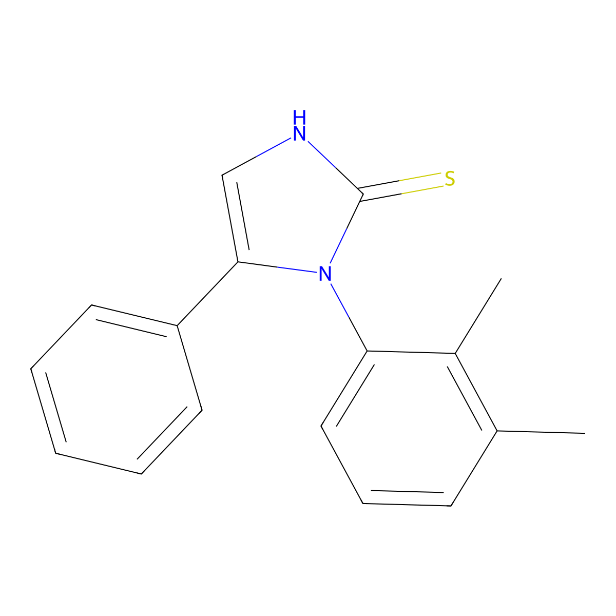 1-(2,3-dimethylphenyl)-5-phenyl-1H-imidazole-2-thiol molecular structure, CAS 852388-89-7