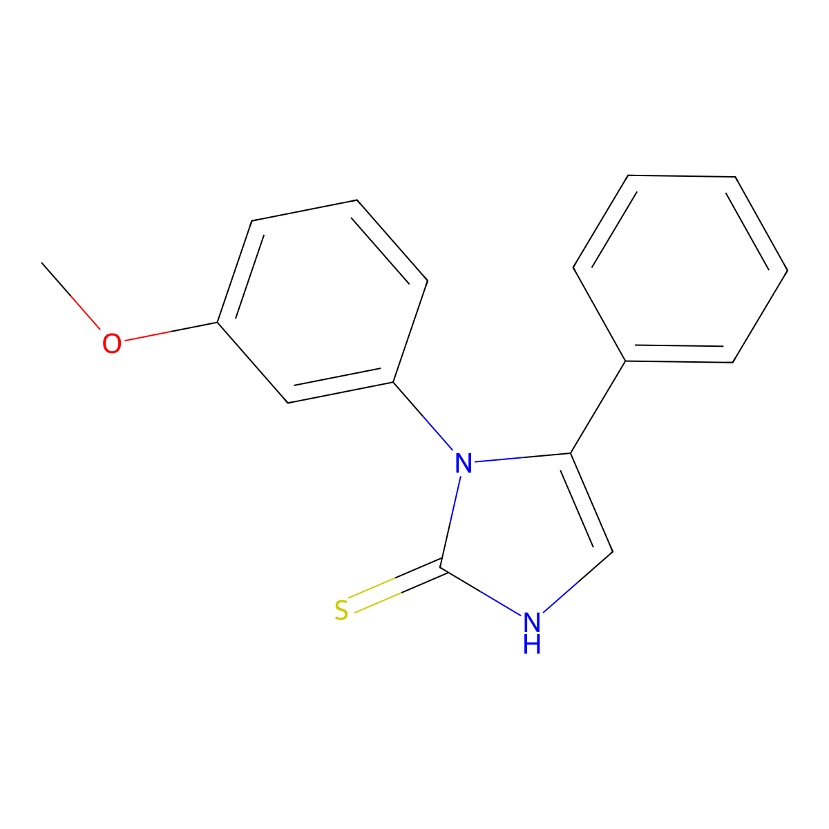 1-(3-methoxyphenyl)-5-phenyl-1H-imidazole-2-thiol molecular structure, CAS 852388-95-5