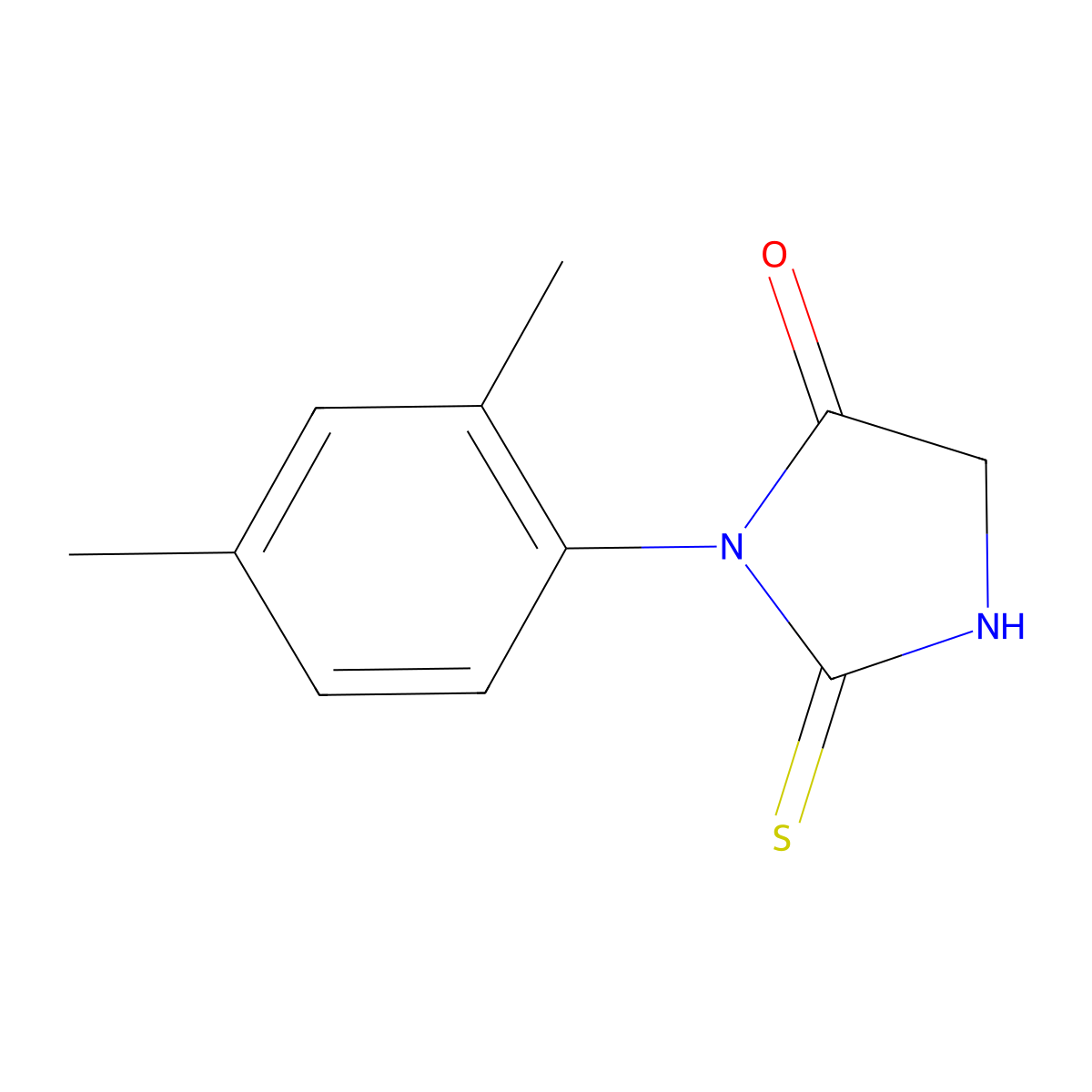 1-(2,4-Dimethylphenyl)-2-mercapto-1H-imidazol-5(4H)-one molecular structure, CAS 852388-99-9