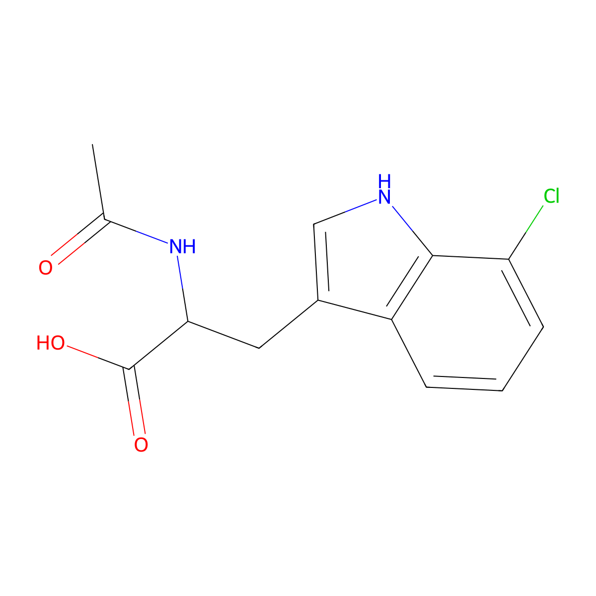 N-Acetyl-7-chloro-L-tryptophan molecular structure, CAS 852391-55-0