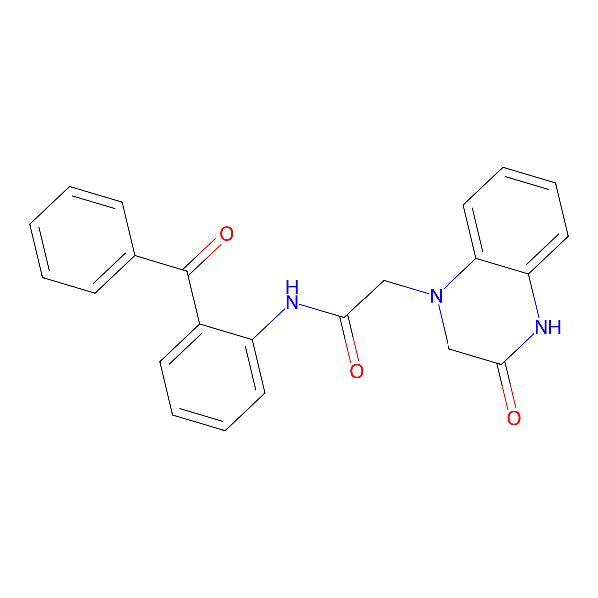 N-(2-benzoylphenyl)-2-(3-oxo-1,2,3,4-tetrahydroquinoxalin-1-yl)acetamide molecular structure, CAS 852396-30-6