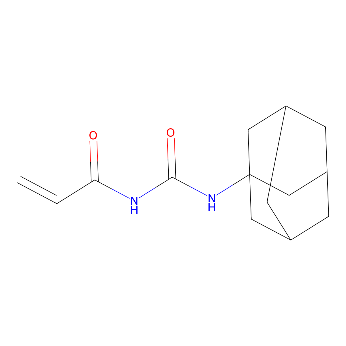 1-(Adamantan-1-yl)-3-(prop-2-enoyl)urea molecular structure, CAS 852399-58-7