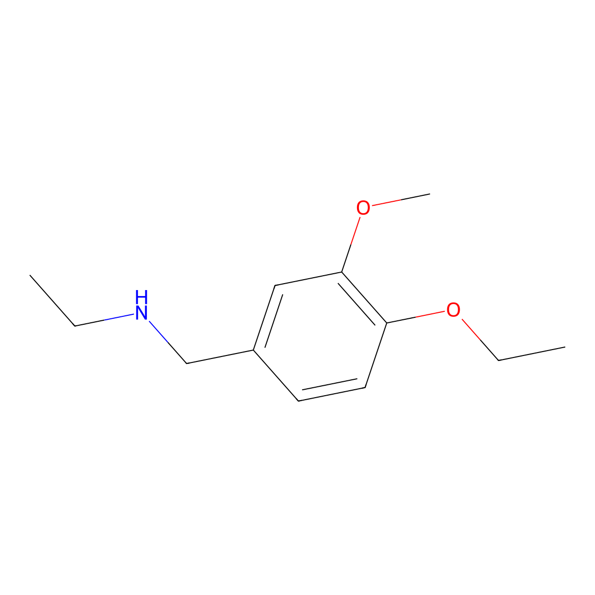 [(4-Ethoxy-3-methoxyphenyl)methyl](ethyl)amine molecular structure, CAS 852399-85-0