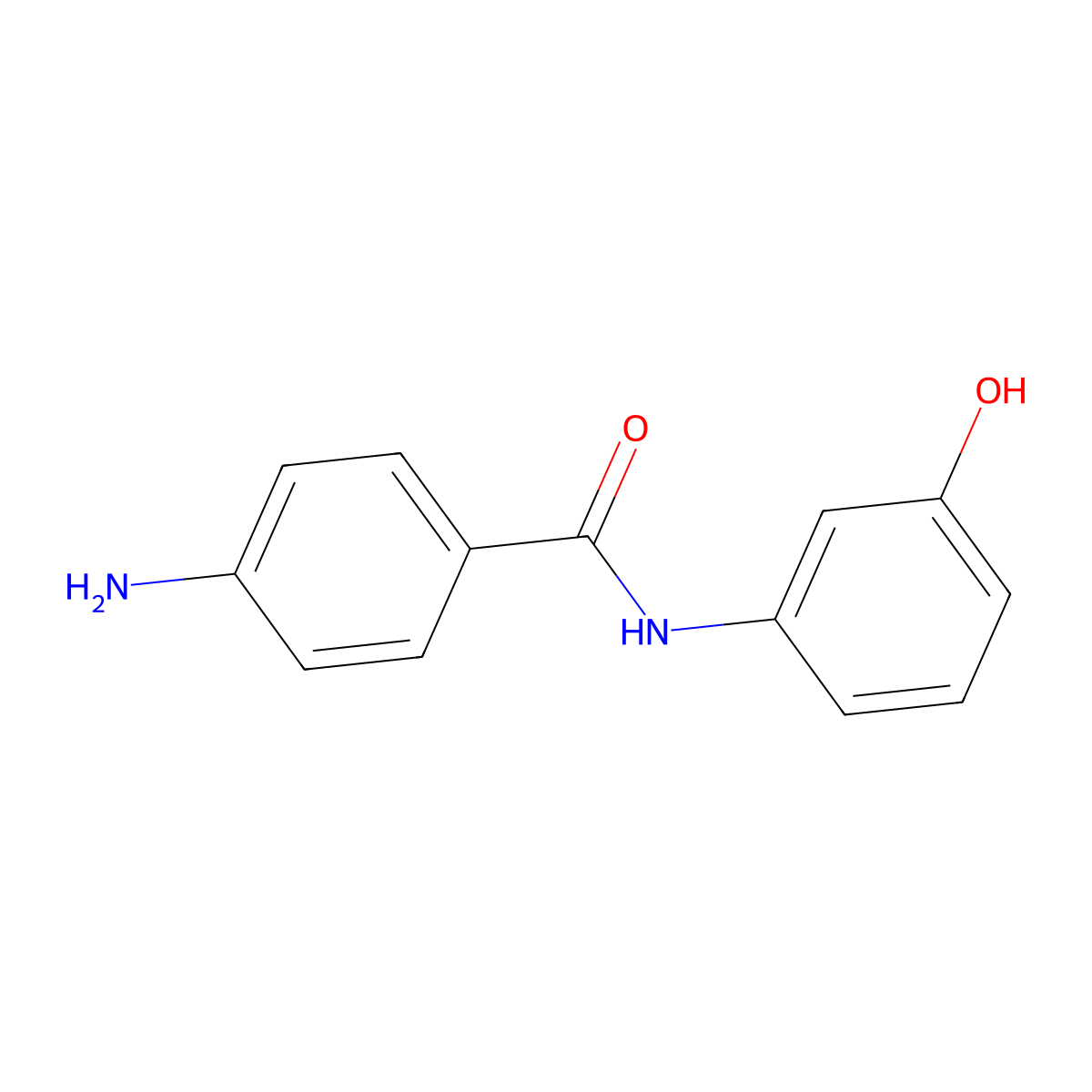 4-amino-N-(3-hydroxyphenyl)benzamide molecular structure, CAS 85243-50-1