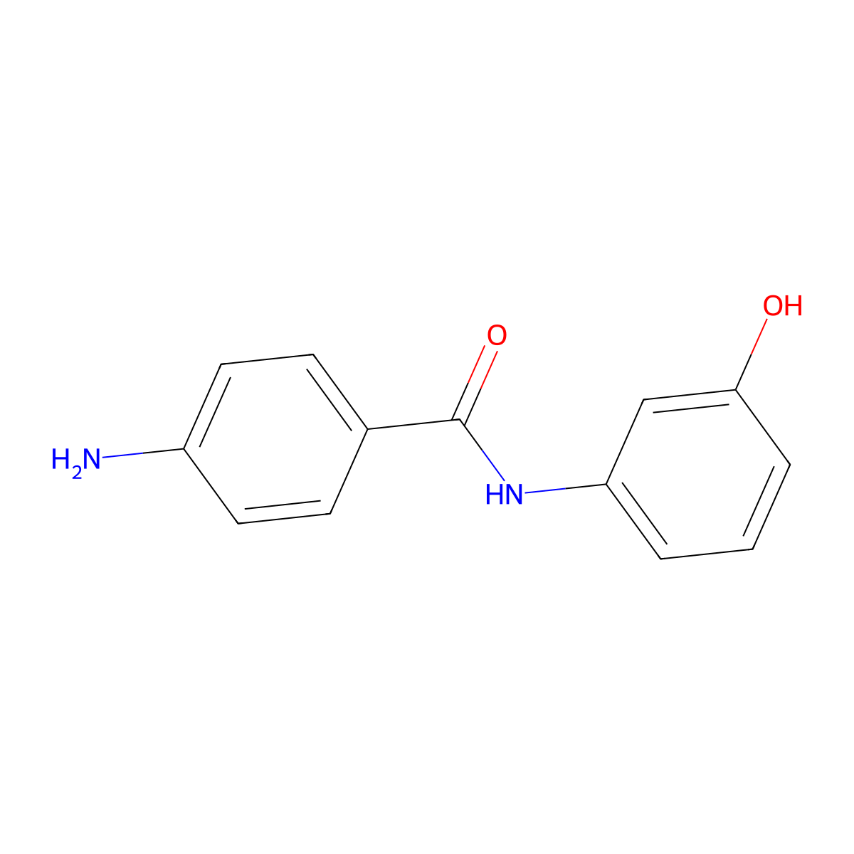 4-amino-N-(3-hydroxyphenyl)benzamide molecular structure, CAS 85243-50-1