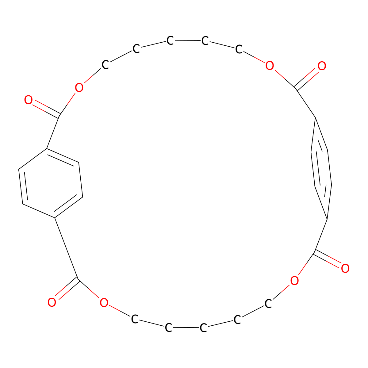 3,9,13,19-Tetraoxa-1,11(1,4)-dibenzenacycloicosaphane-2,10,12,20-tetraone molecular structure, CAS 85243-56-7