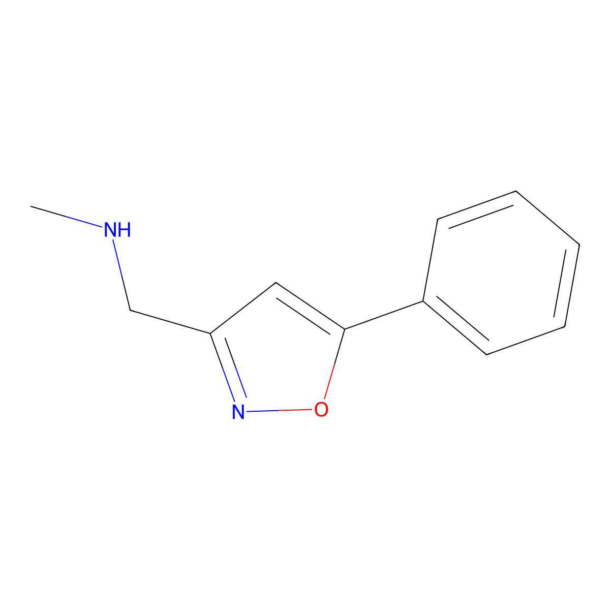 N-Methyl-N-[(5-phenylisoxazol-3-yl)methyl]amine molecular structure, CAS 852431-02-8