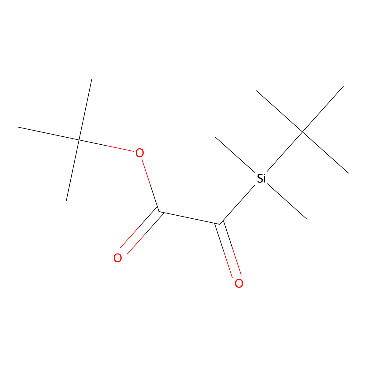 Tert-butyl (tert-butyldimethylsilyl)glyoxylate molecular structure, CAS 852447-17-7