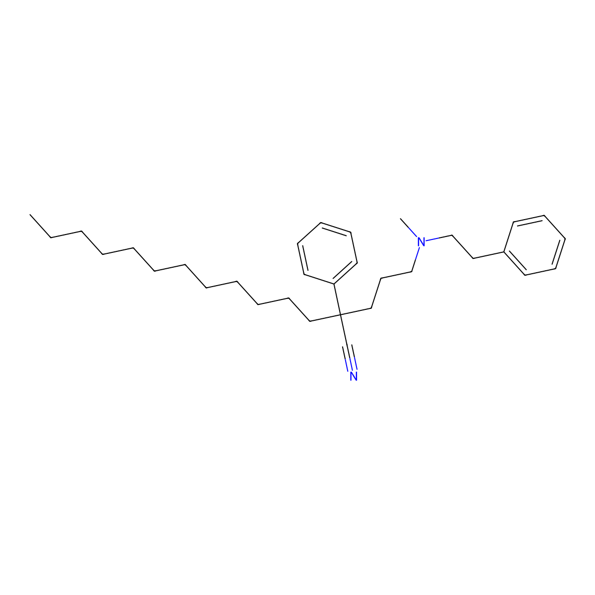 Ronipamil molecular structure, CAS 85247-77-4