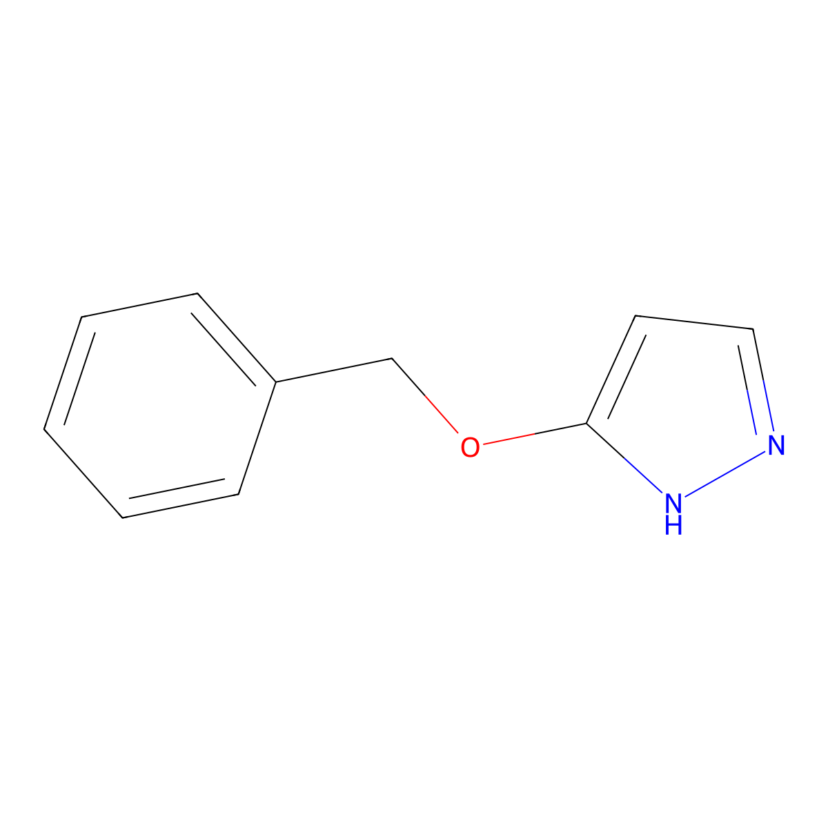 3-(benzyloxy)-1H-pyrazole molecular structure, CAS 852471-13-7