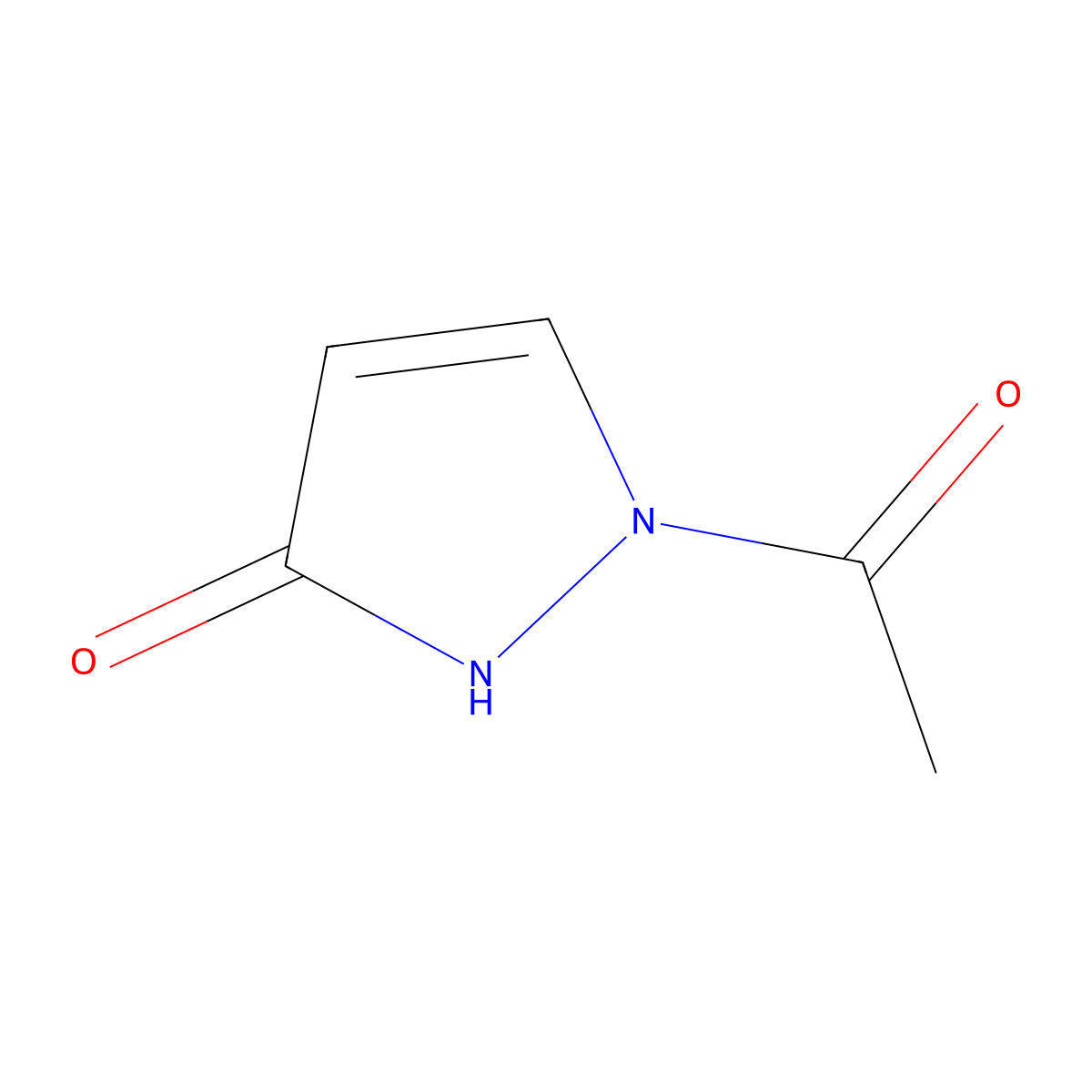 1-Acetyl-1,2-dihydro-3H-pyrazol-3-one molecular structure, CAS 852471-15-9