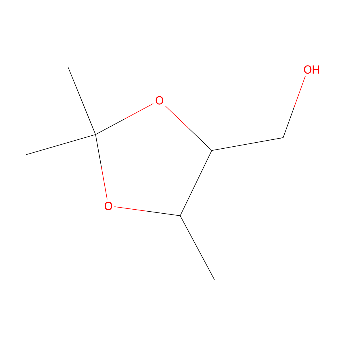 [(4S,5S)-2,2,5-trimethyl-1,3-dioxolan-4-yl]methanol molecular structure, CAS 85249-45-2