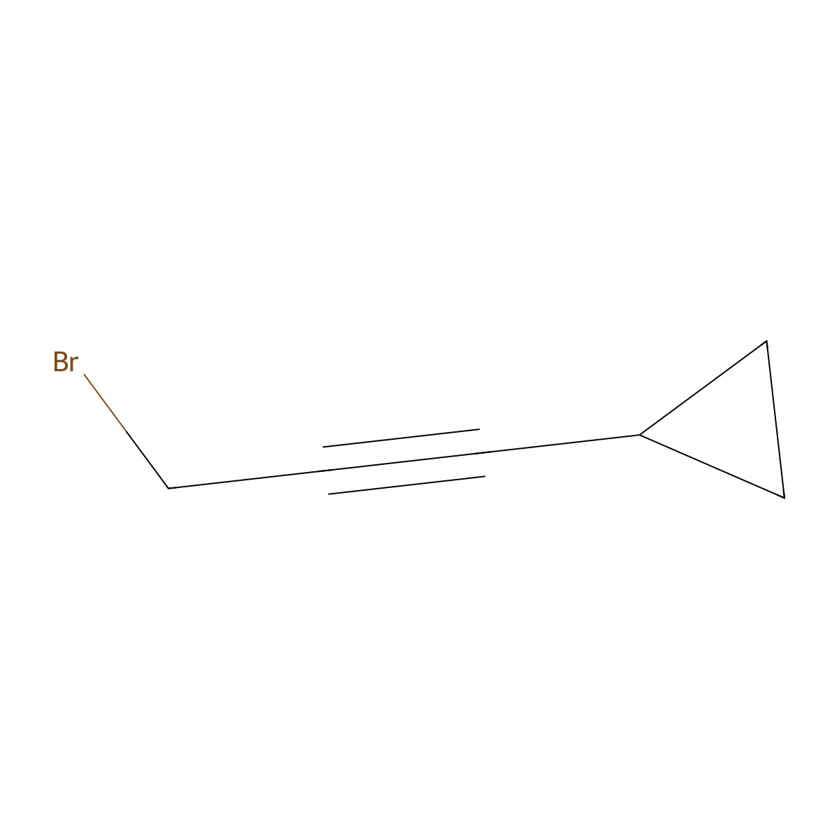 (3-Bromoprop-1-yn-1-yl)cyclopropane molecular structure, CAS 852526-08-0