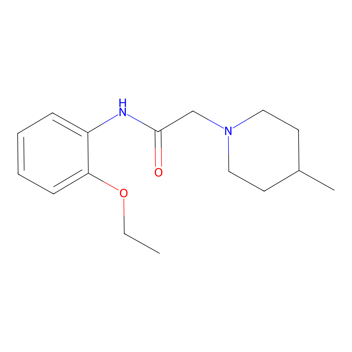 N-(2-ethoxyphenyl)-2-(4-methylpiperidin-1-yl)acetamide molecular structure, CAS 852537-36-1