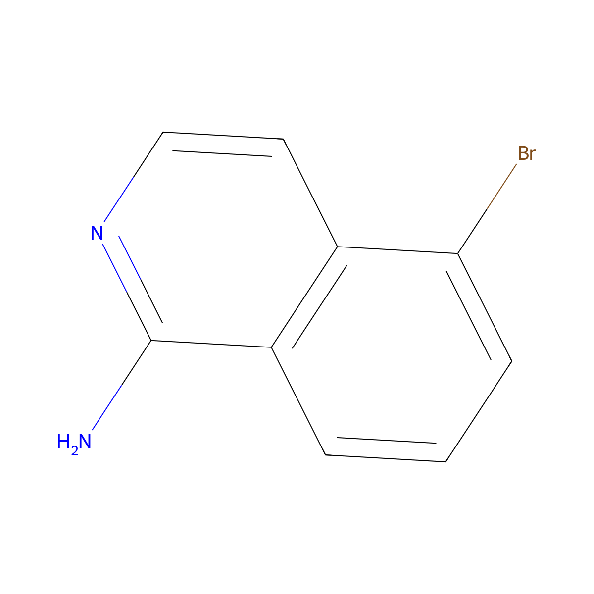 1-Amino-5-bromoisoquinoline molecular structure, CAS 852570-80-0