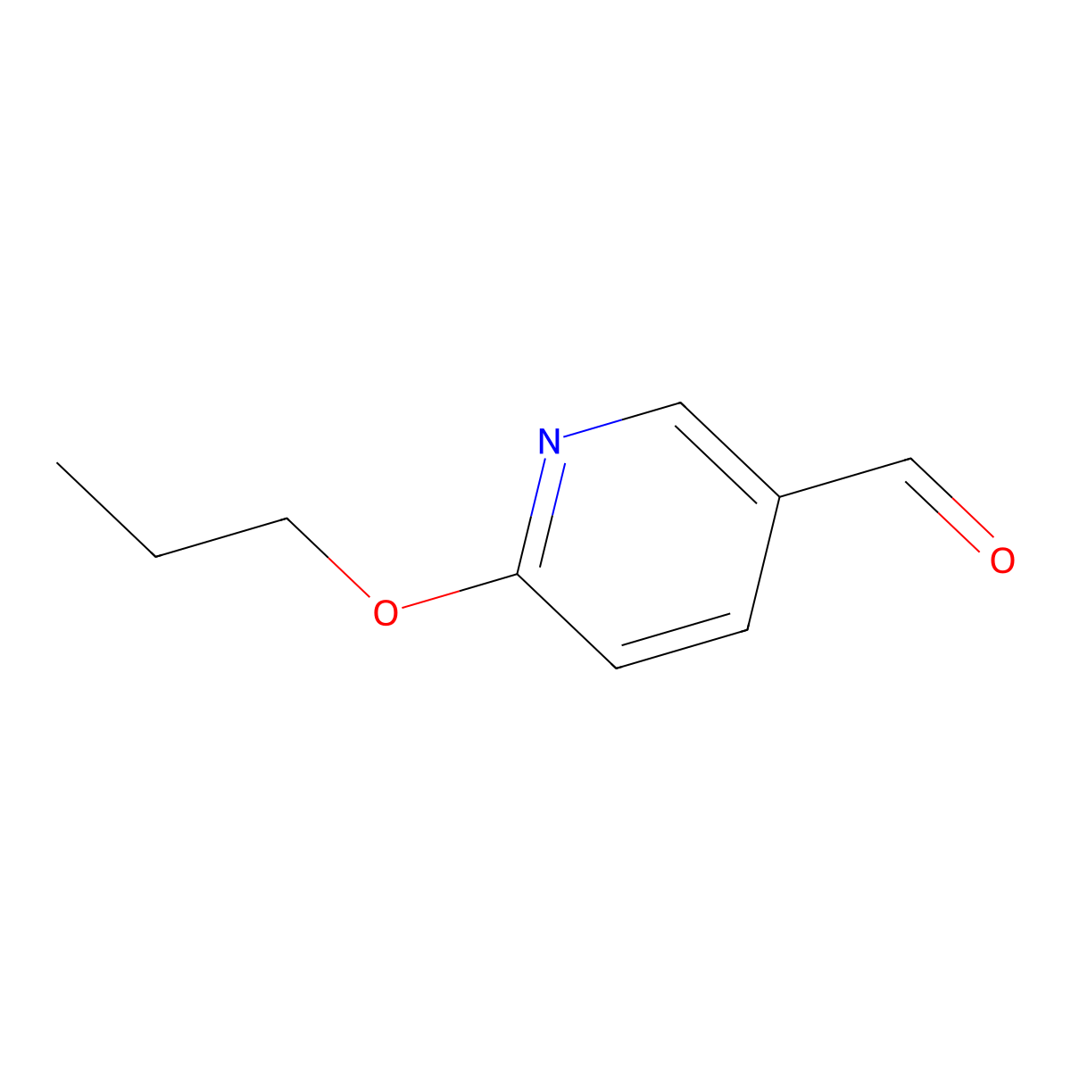 2-Propoxy-5-pyridinecarbaldehyde molecular structure, CAS 85259-48-9
