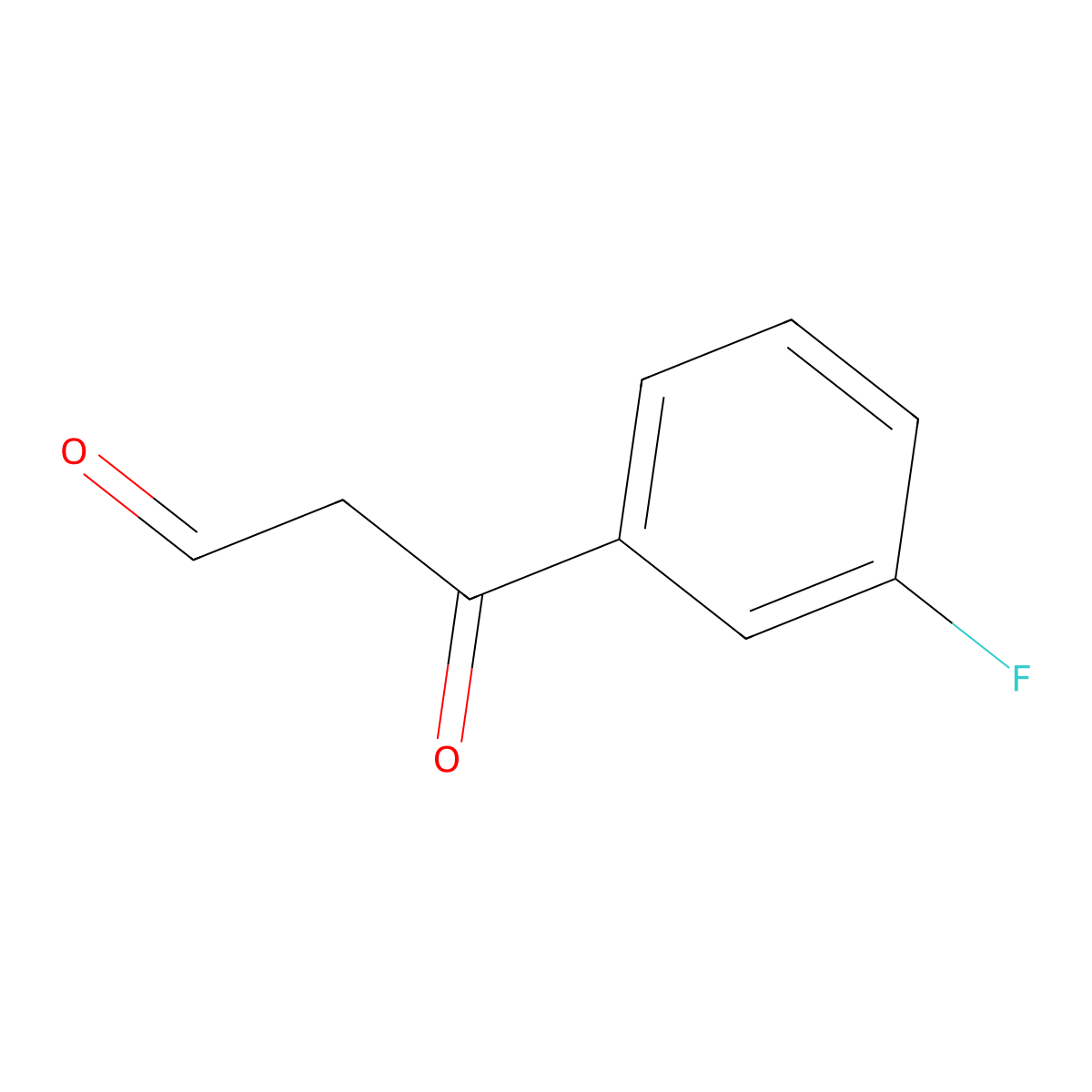 3-(3-Fluorophenyl)-3-oxopropanal molecular structure, CAS 852617-31-3