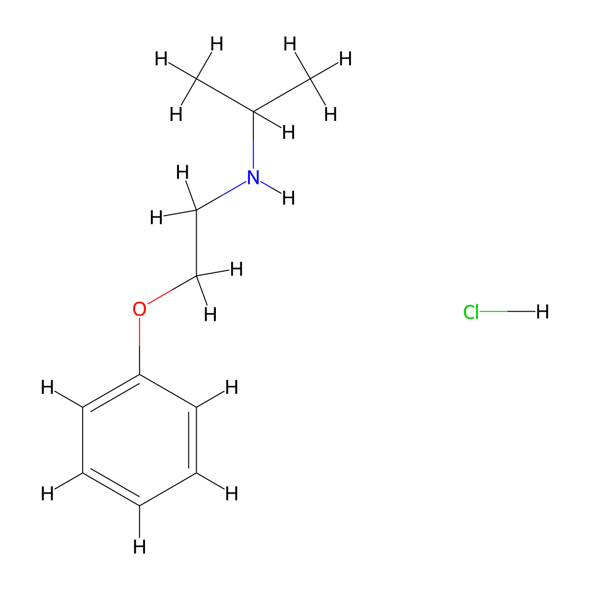 N-(2-Phenoxyethyl)-2-propanamine hydrochloride molecular structure, CAS 85262-26-6