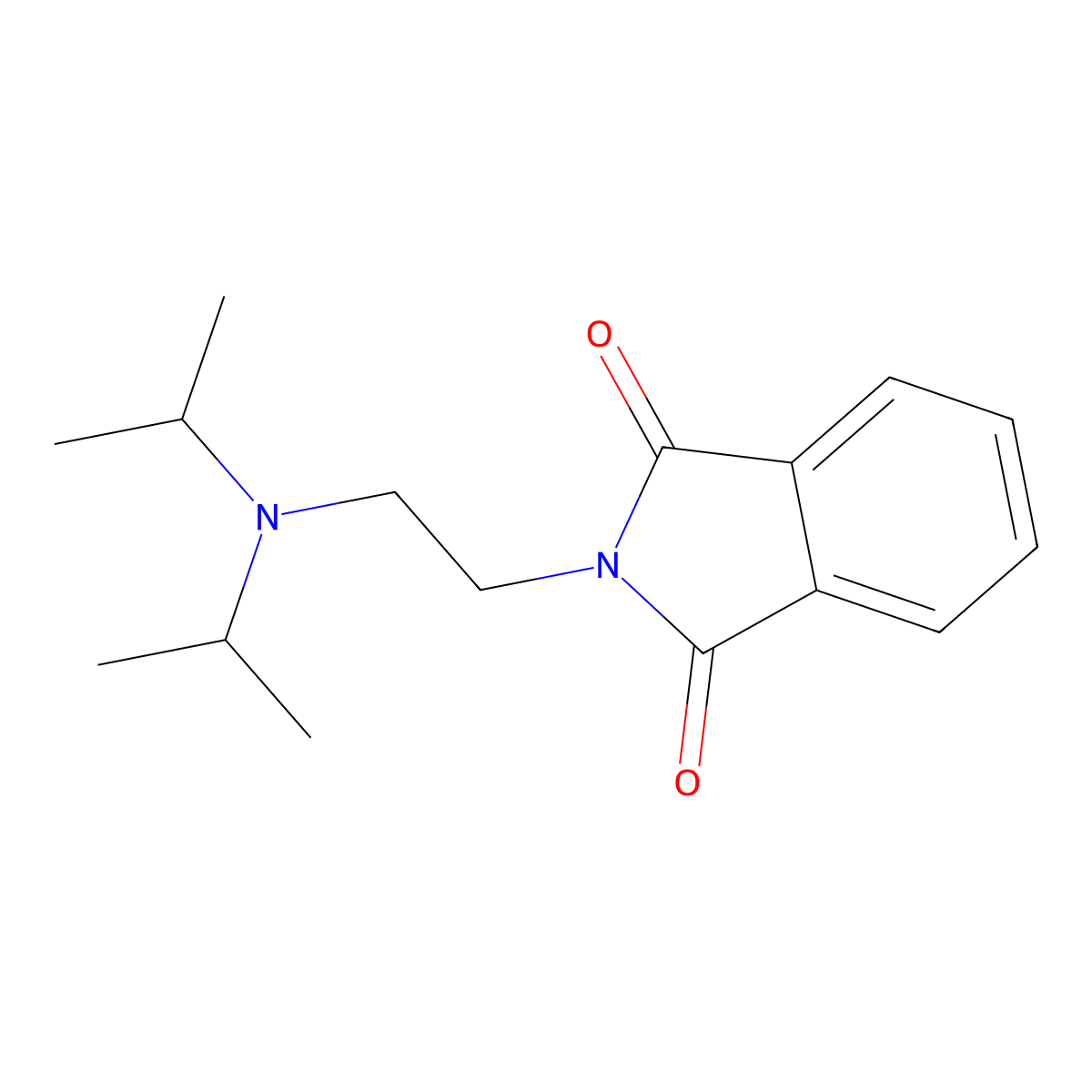 2-{2-[Di(propan-2-yl)amino]ethyl}-1H-isoindole-1,3(2H)-dione molecular structure, CAS 85262-27-7