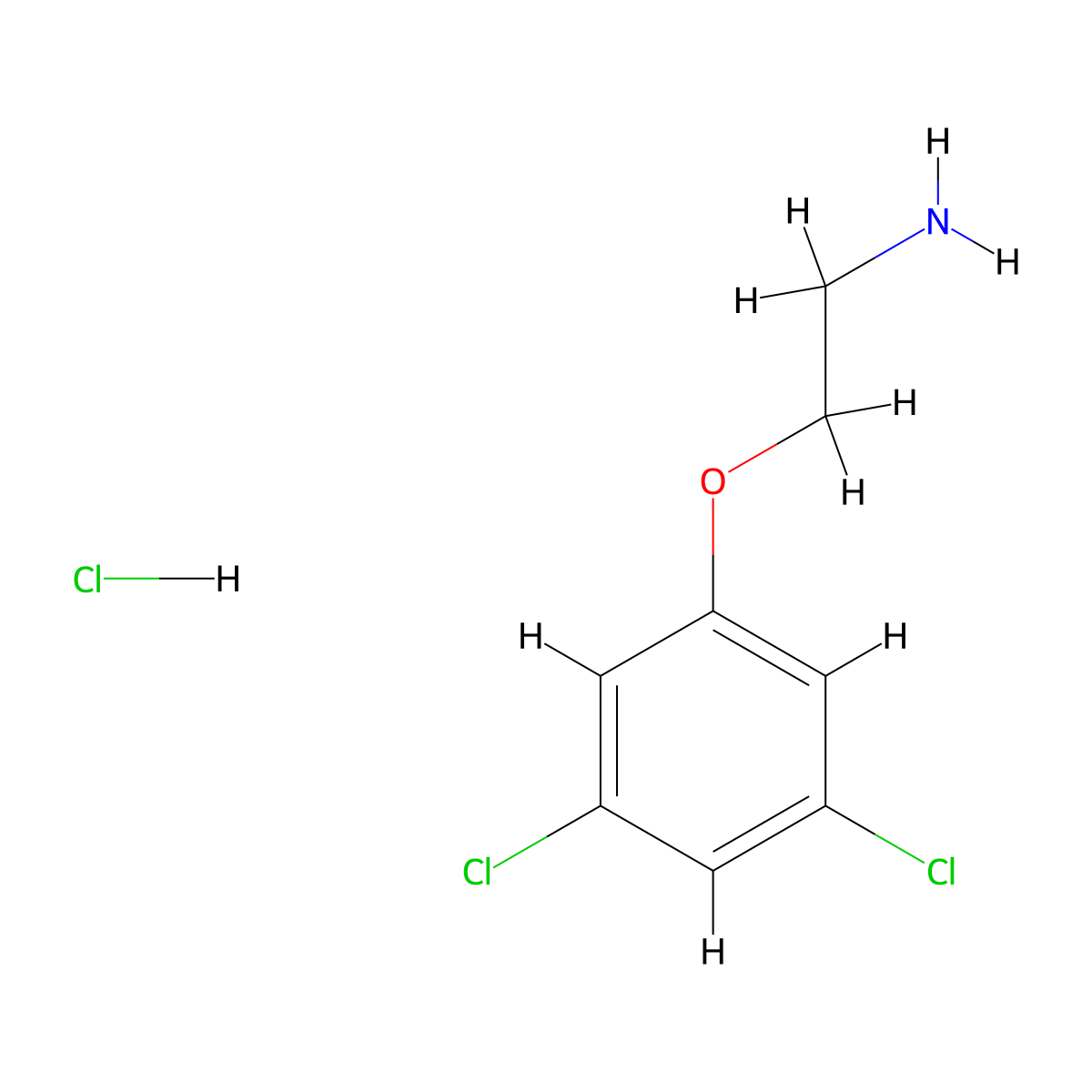 2-(3,5-Dichlorophenoxy)ethanamine hydrochloride molecular structure, CAS 85262-41-5