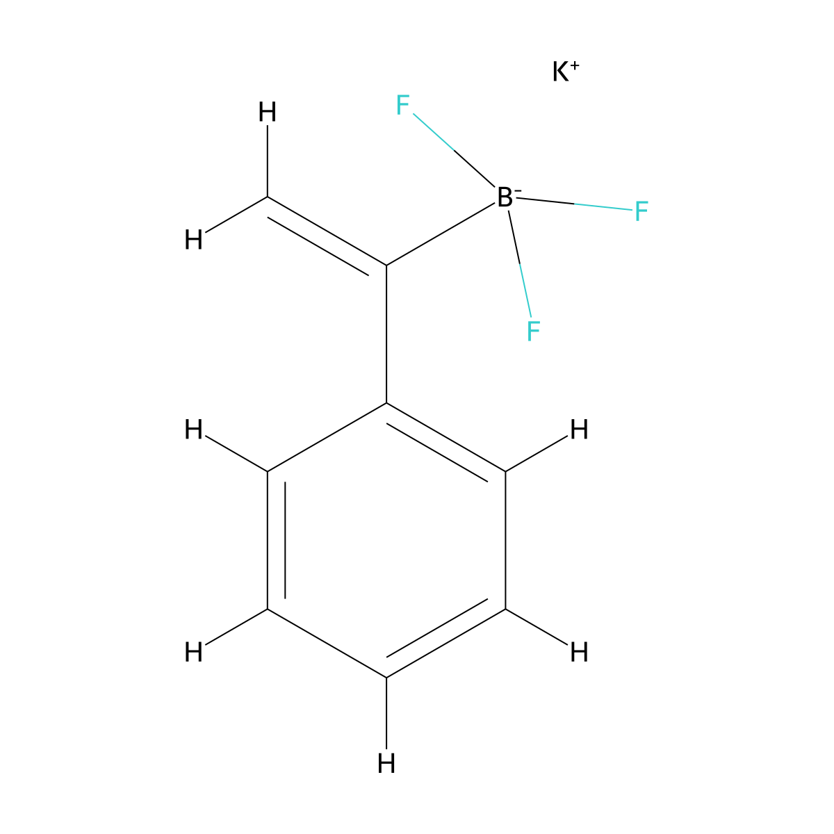 Potassium trifluoro(1-phenylethenyl)borate(1-) molecular structure, CAS 852626-70-1