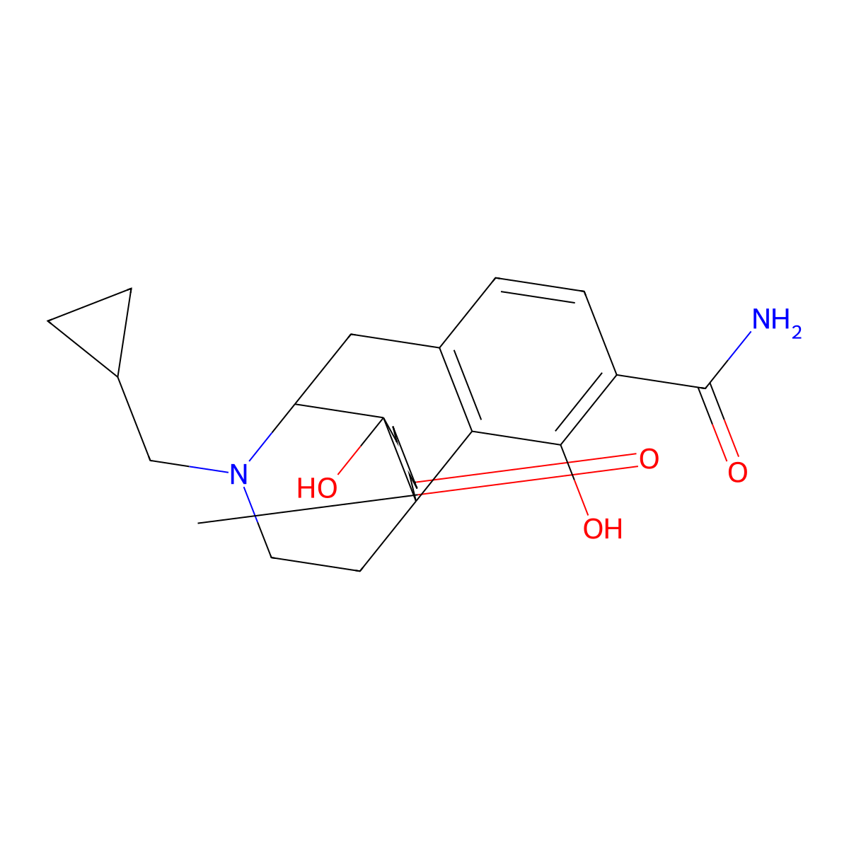 Samidorphan molecular structure, CAS 852626-89-2
