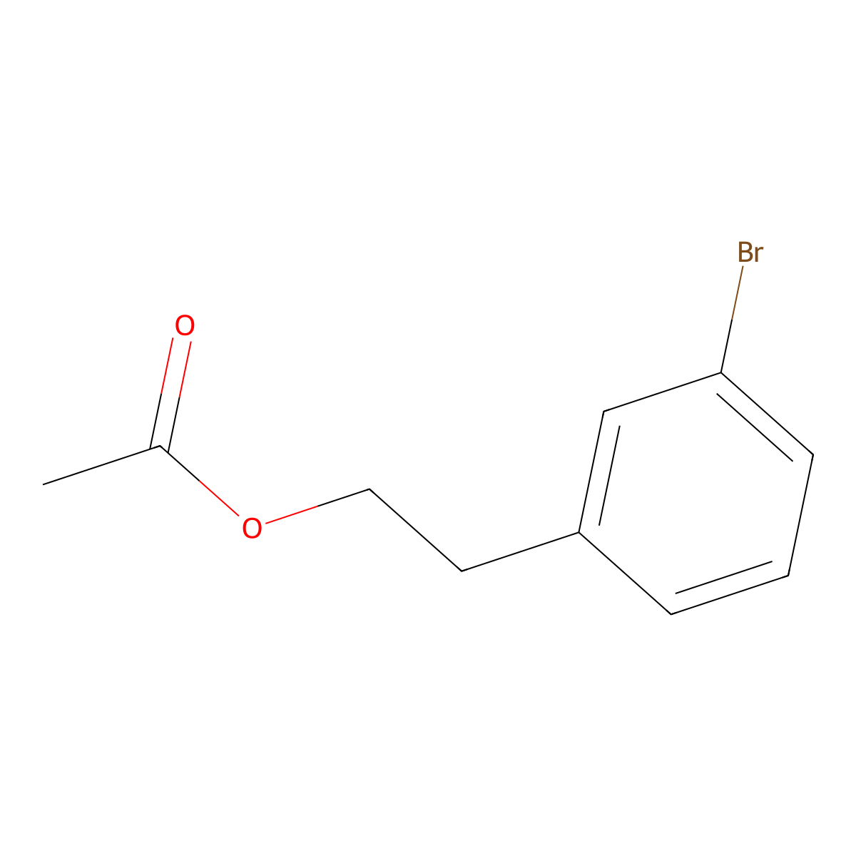 3-Bromophenethyl alcohol, acetate molecular structure, CAS 85263-10-1