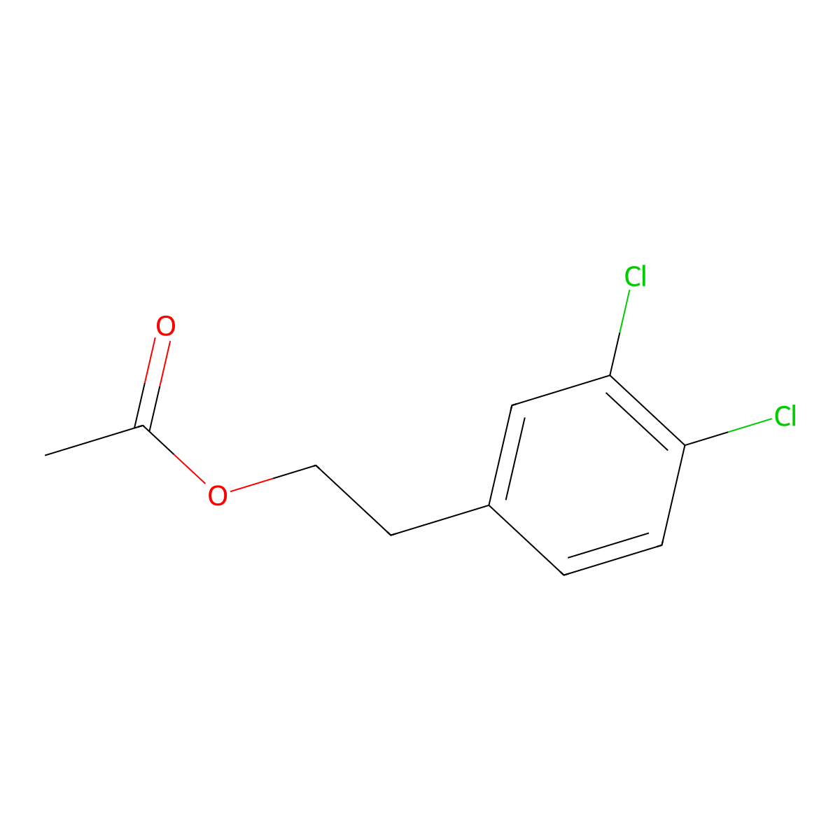 3,4-Dichlorophenethyl acetate molecular structure, CAS 85263-17-8