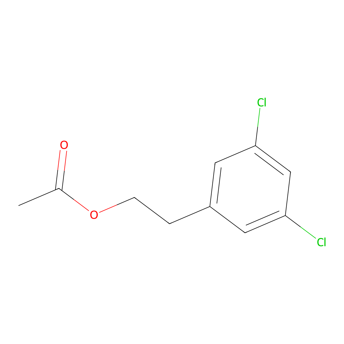 3,5-Dichlorophenethyl acetate molecular structure, CAS 85263-21-4