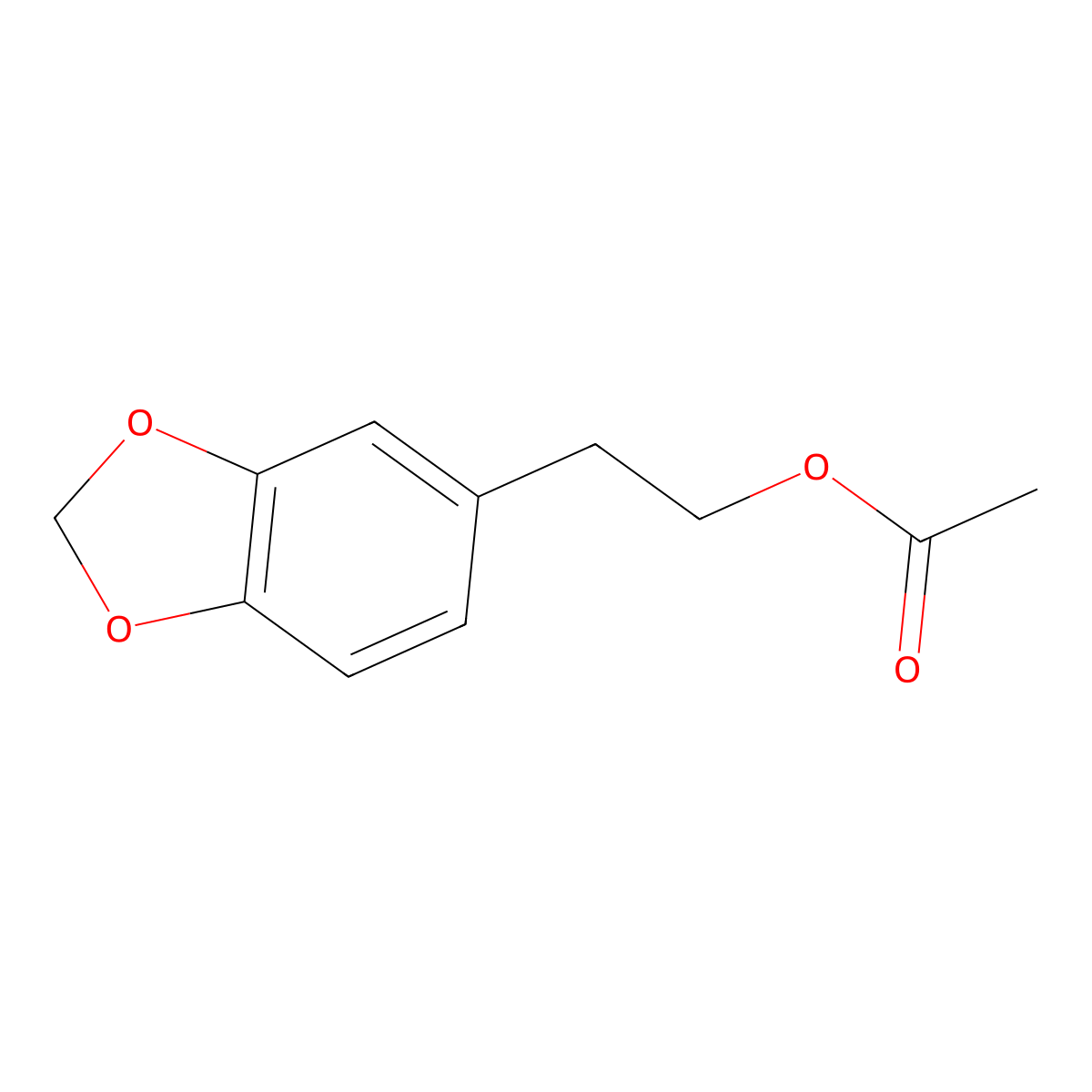 2-(1,3-Benzodioxol-5-yl)ethyl acetate molecular structure, CAS 85263-29-2