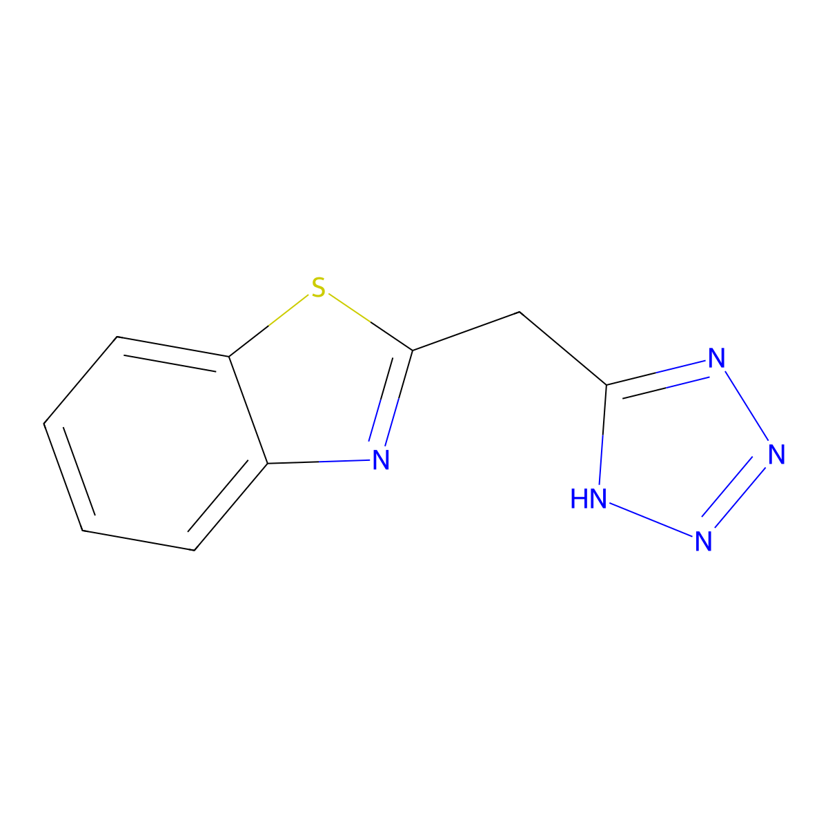 2-(2H-tetrazol-5-ylmethyl)-1,3-benzothiazole molecular structure, CAS 852694-88-3