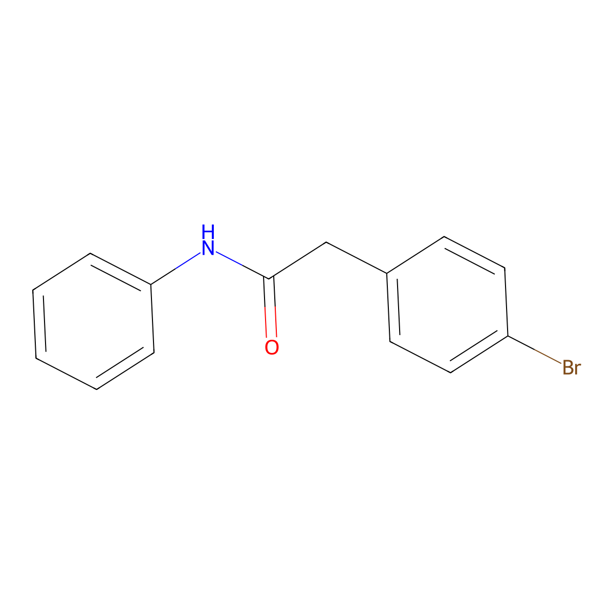 2-(4-bromophenyl)-N-phenylacetamide molecular structure, CAS 85274-93-7