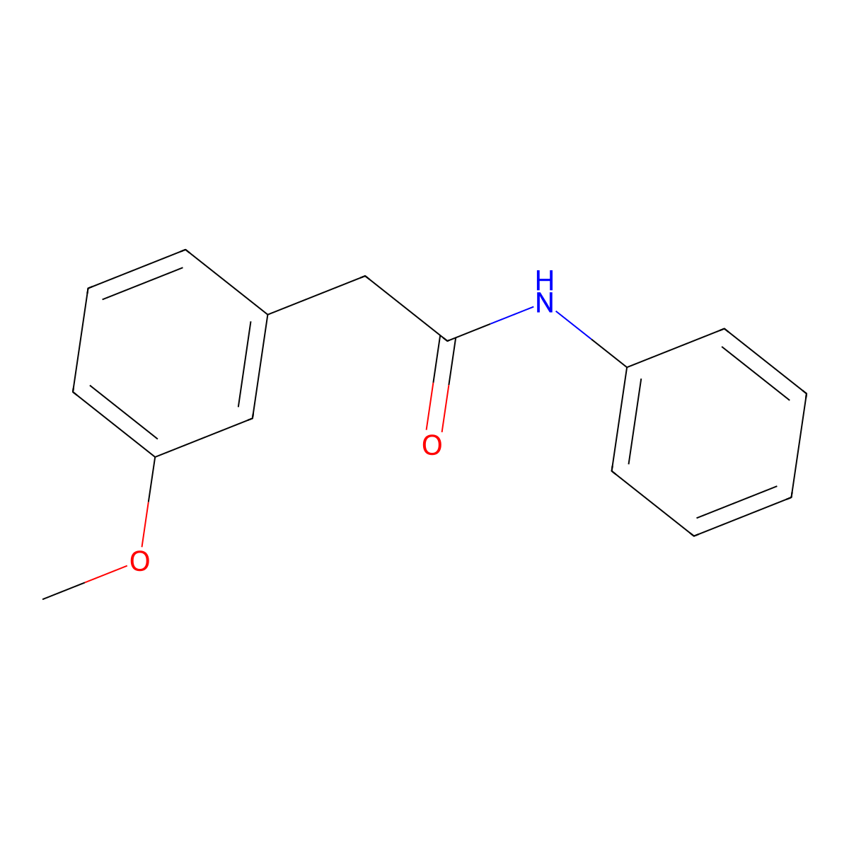 2-(3-methoxyphenyl)-N-phenylacetamide molecular structure, CAS 85274-96-0