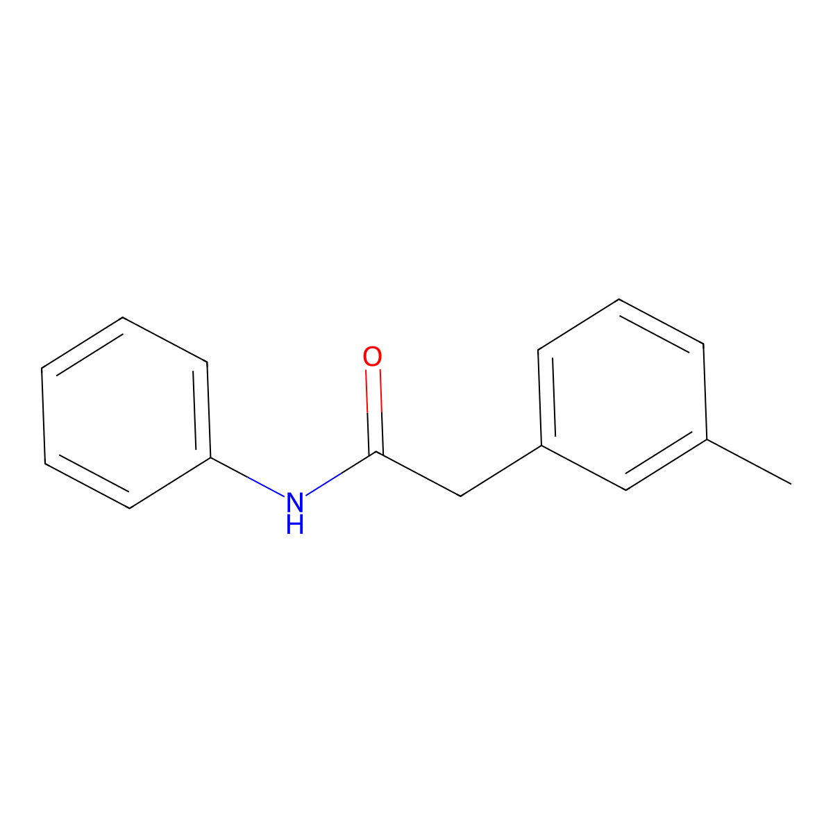 2-(3-methylphenyl)-N-phenylacetamide molecular structure, CAS 85275-03-2