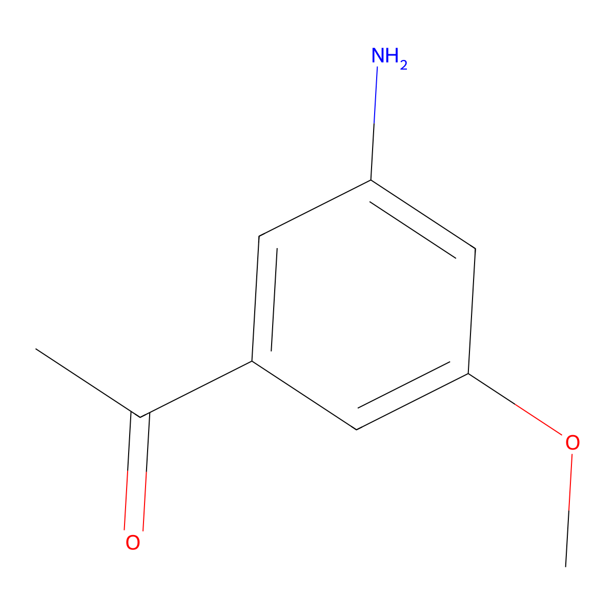 1-(3-Amino-5-methoxyphenyl)ethanone molecular structure, CAS 85276-72-8