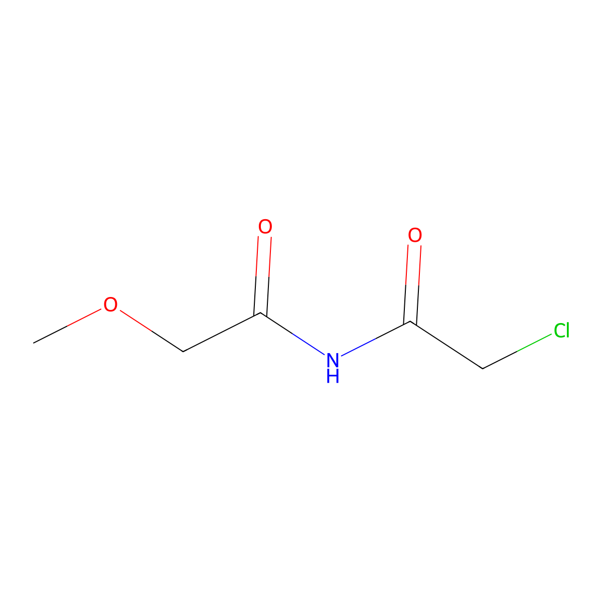 N-(2-chloroacetyl)-2-methoxyacetamide molecular structure, CAS 852840-60-9