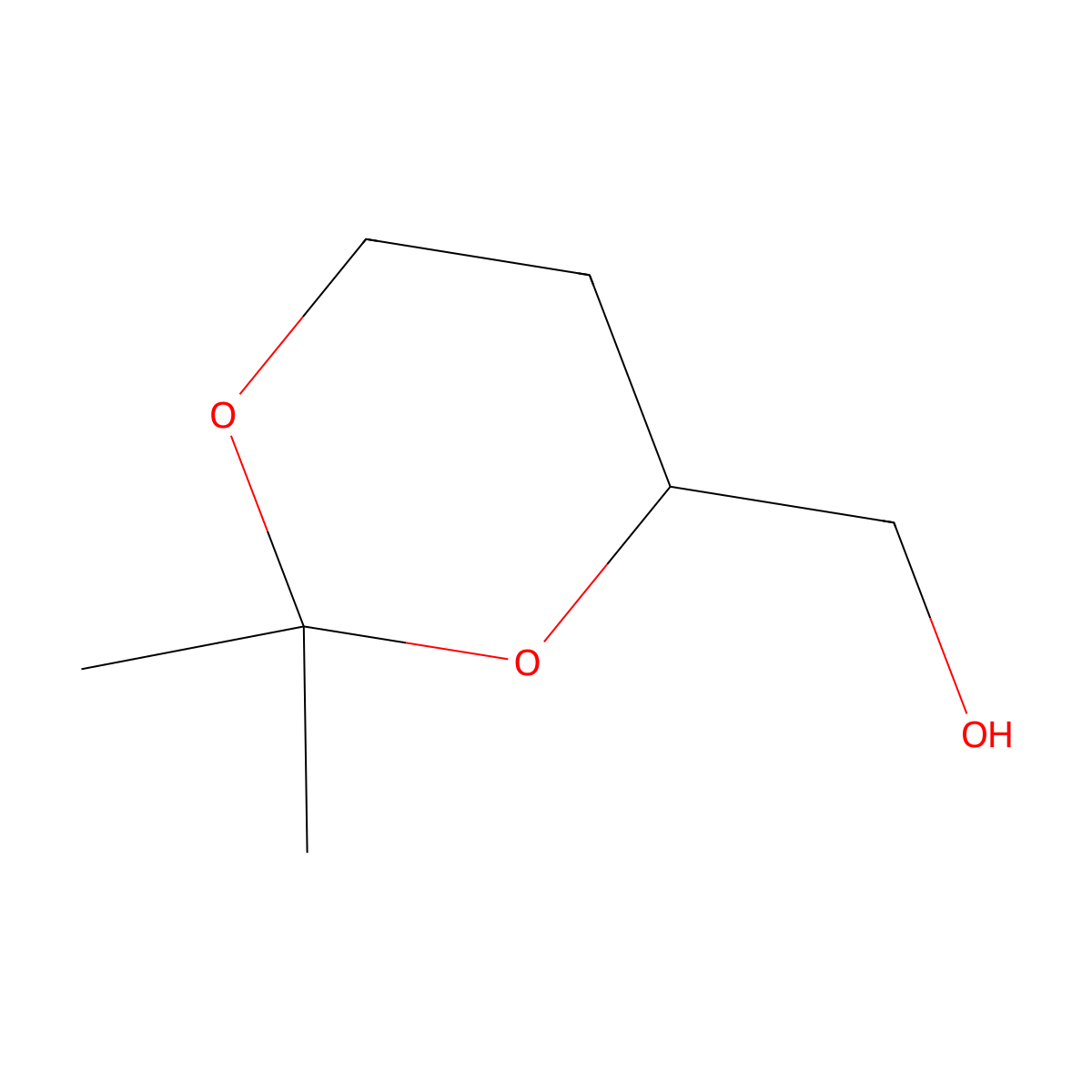 (S)-(2,2-Dimethyl-1,3-dioxan-4-yl)methanol molecular structure, CAS 85287-64-5