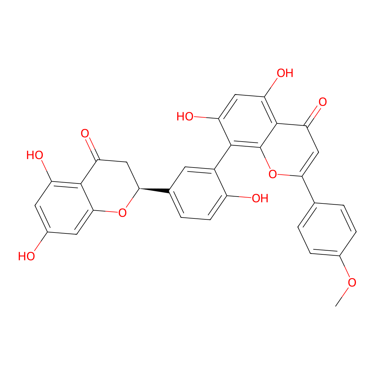 2,3-Dihydropodocarpusflavone A molecular structure, CAS 852875-96-8