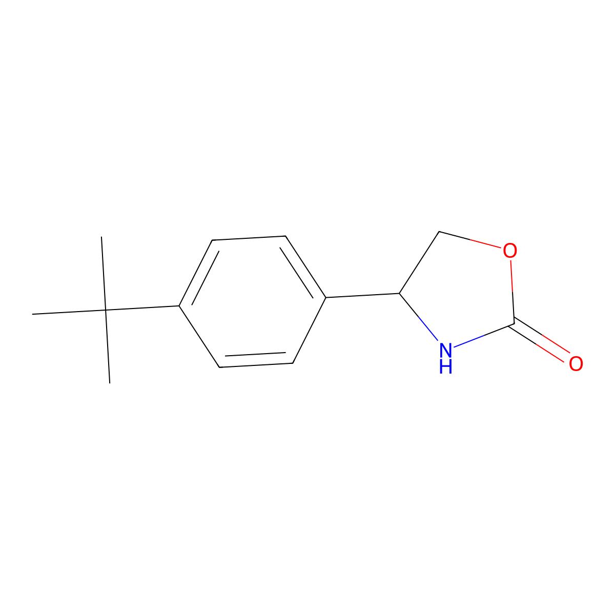 4-(4-Tert-butylphenyl)-1,3-oxazolidin-2-one molecular structure, CAS 85288-36-4