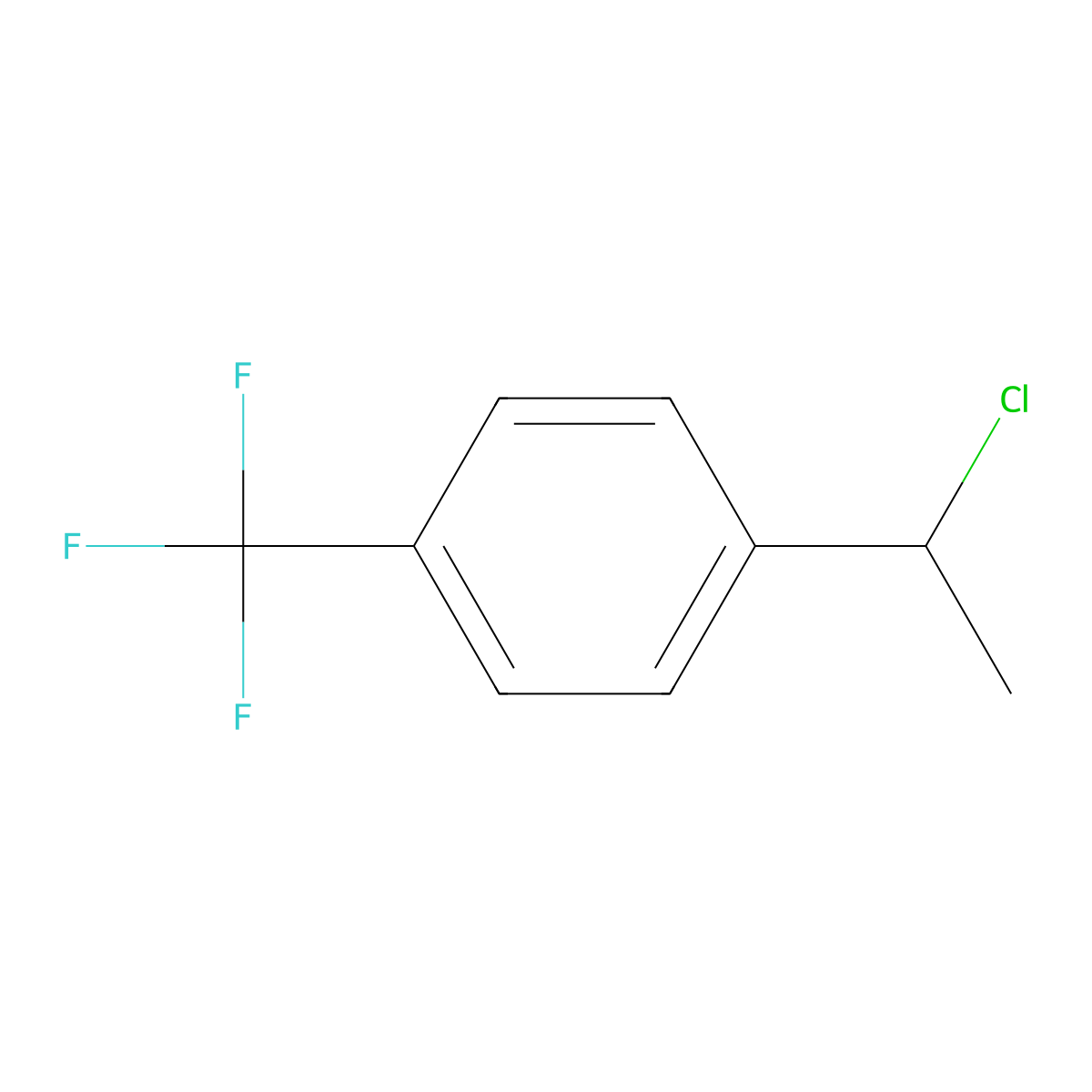 1-(1-Chloroethyl)-4-(trifluoromethyl)benzene molecular structure, CAS 85289-90-3