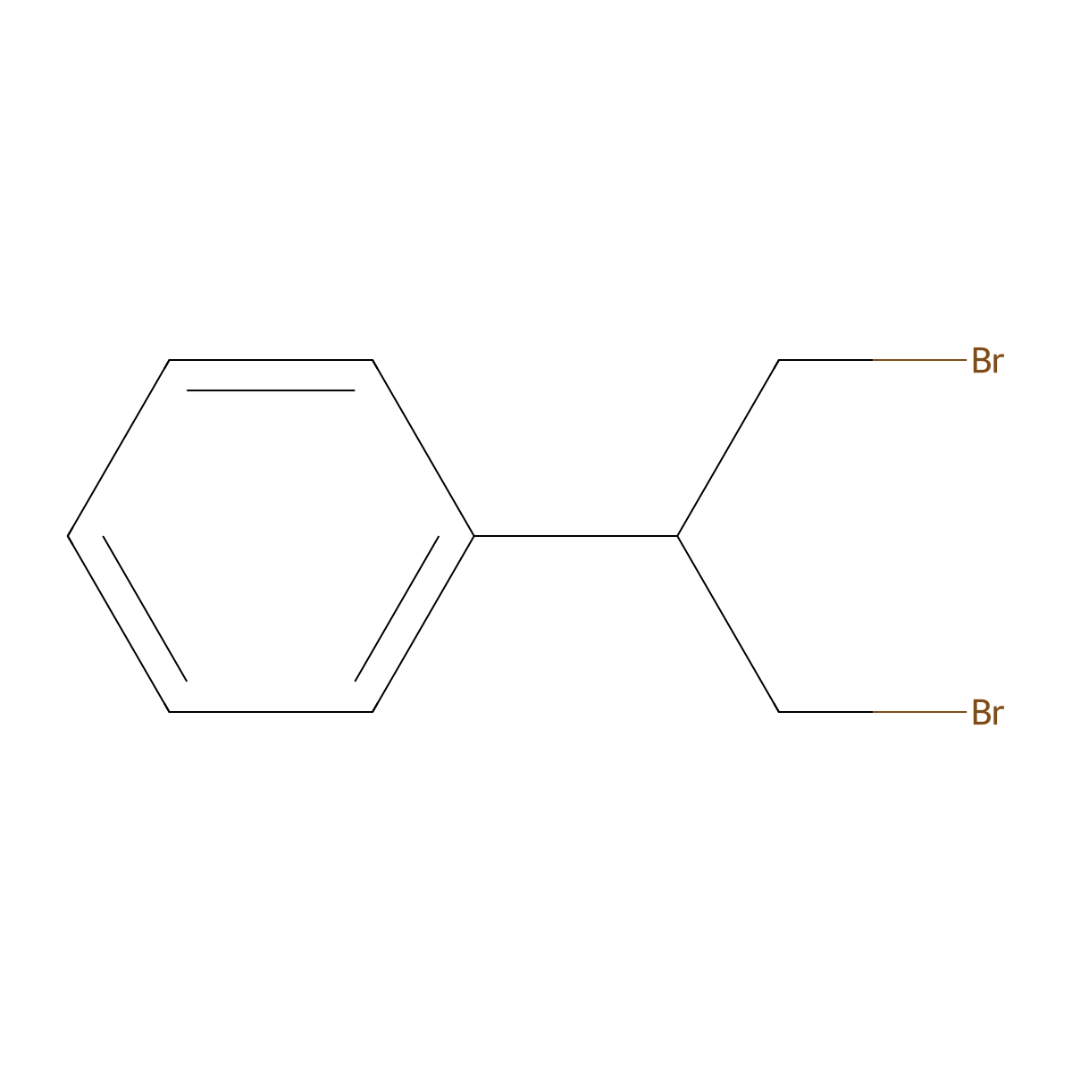 (1,3-Dibromopropan-2-yl)benzene molecular structure, CAS 85291-68-5