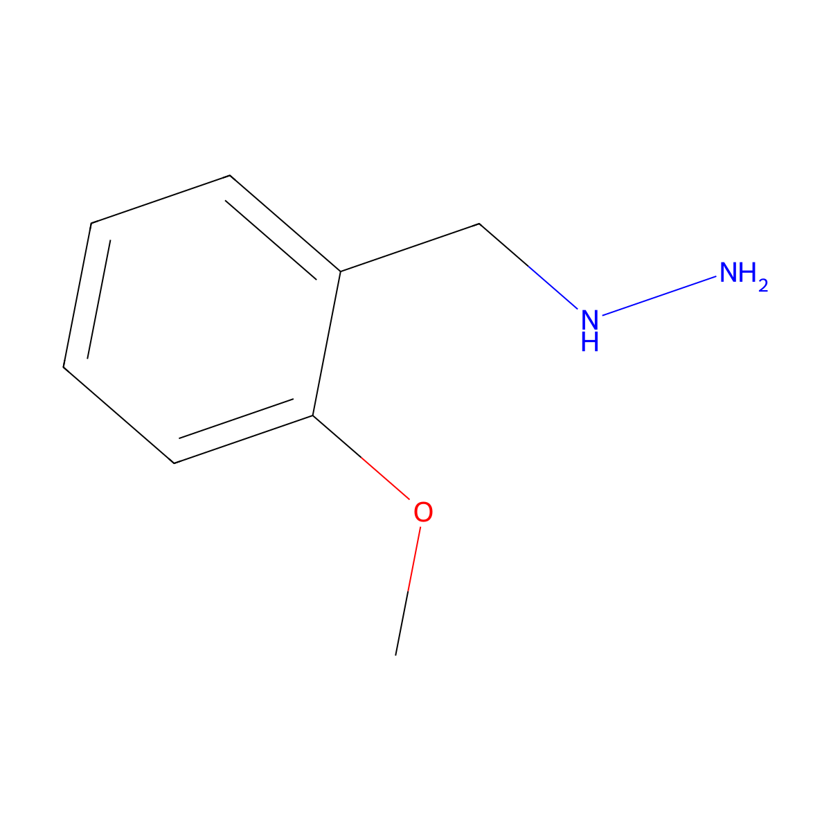(2-Methoxybenzyl)hydrazine molecular structure, CAS 85293-10-3