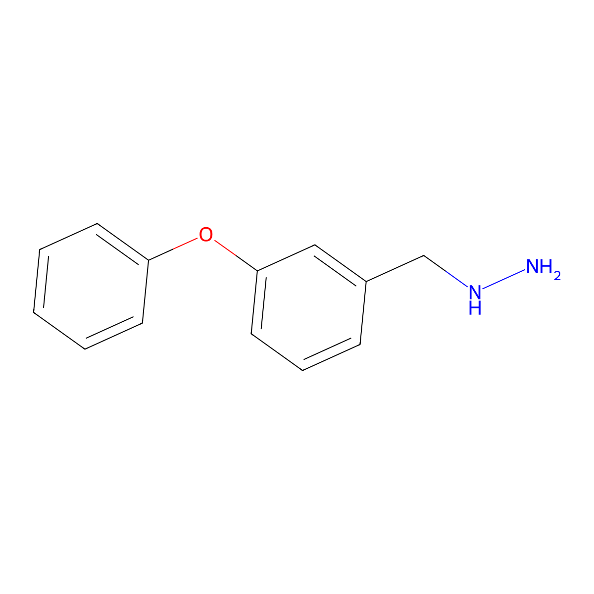 [(3-Phenoxyphenyl)methyl]hydrazine molecular structure, CAS 85293-11-4