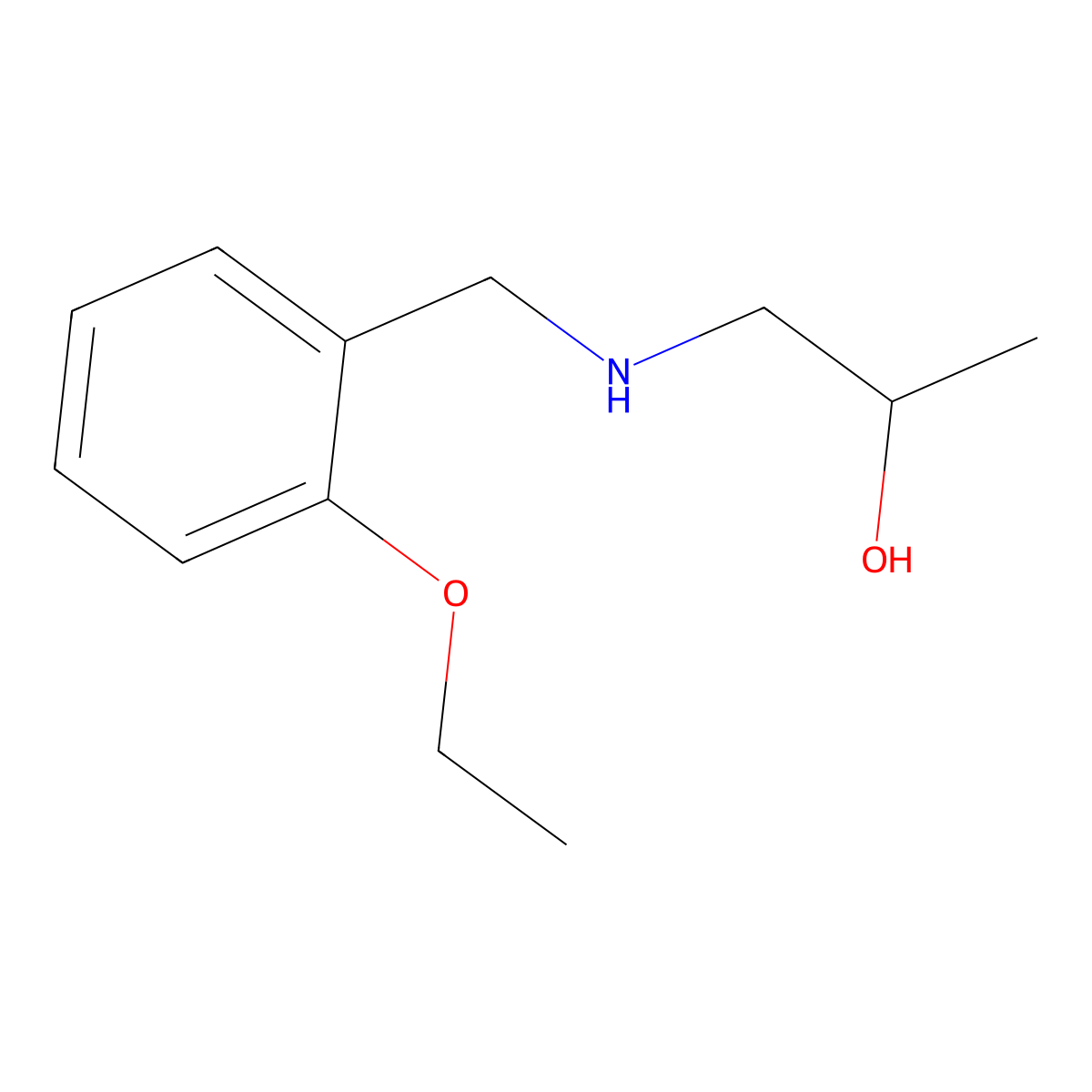 1-{[(2-Ethoxyphenyl)methyl]amino}propan-2-ol molecular structure, CAS 852934-11-3