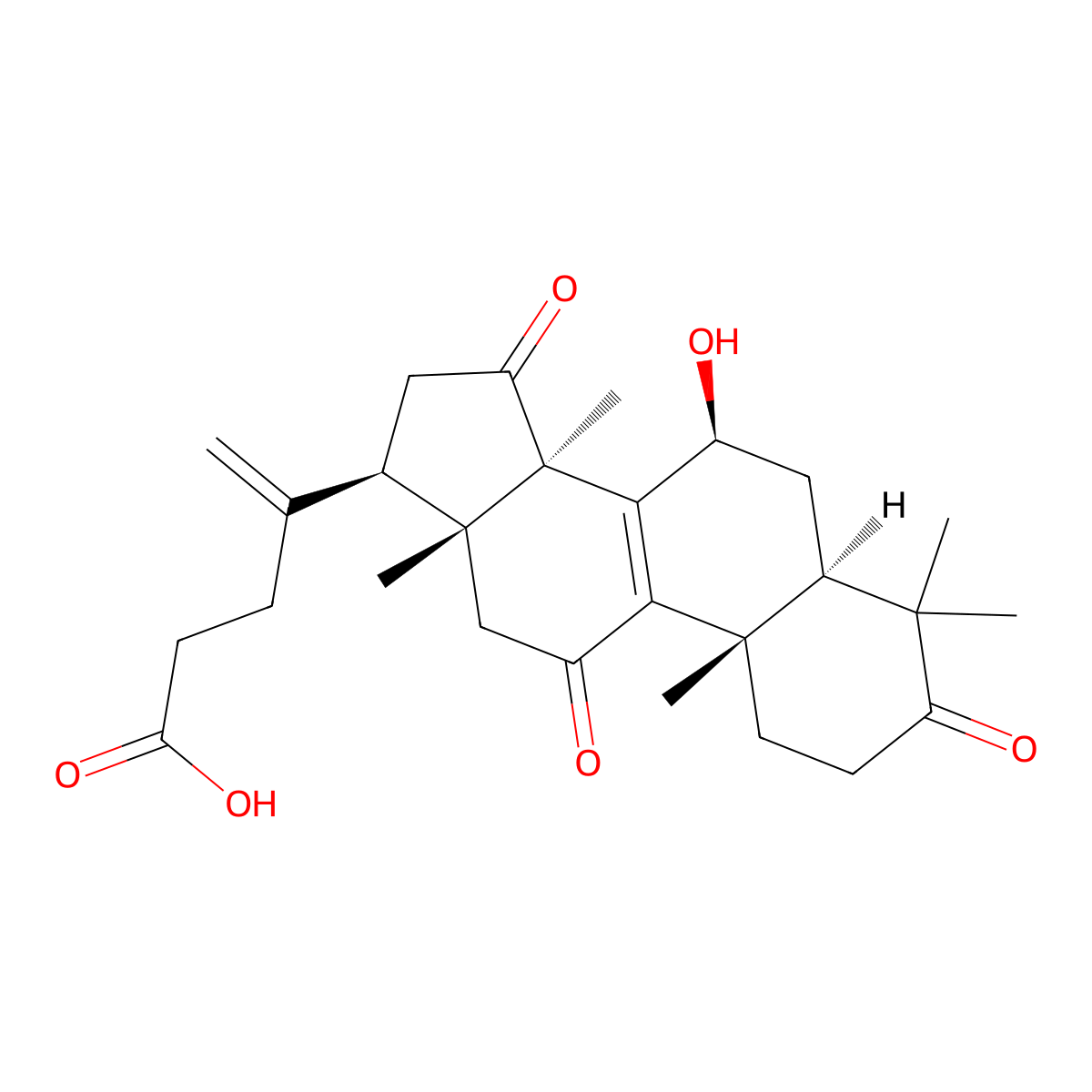 20(21)-Dehydrolucidenic acid A molecular structure, CAS 852936-69-7