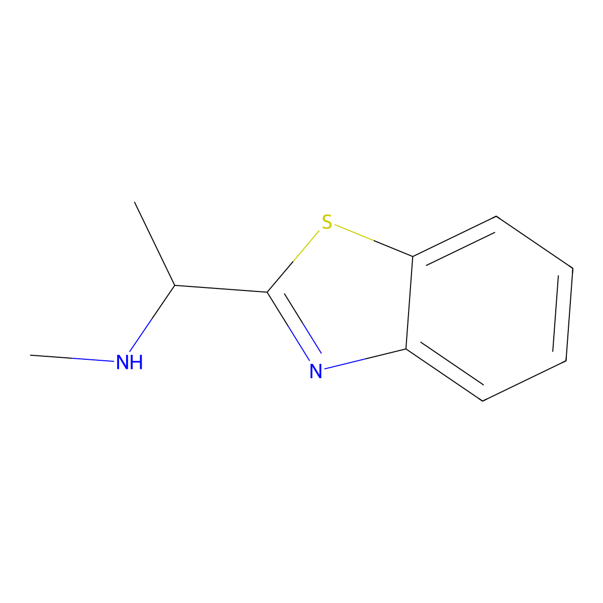 [1-(1,3-Benzothiazol-2-yl)ethyl](methyl)amine molecular structure, CAS 852940-59-1