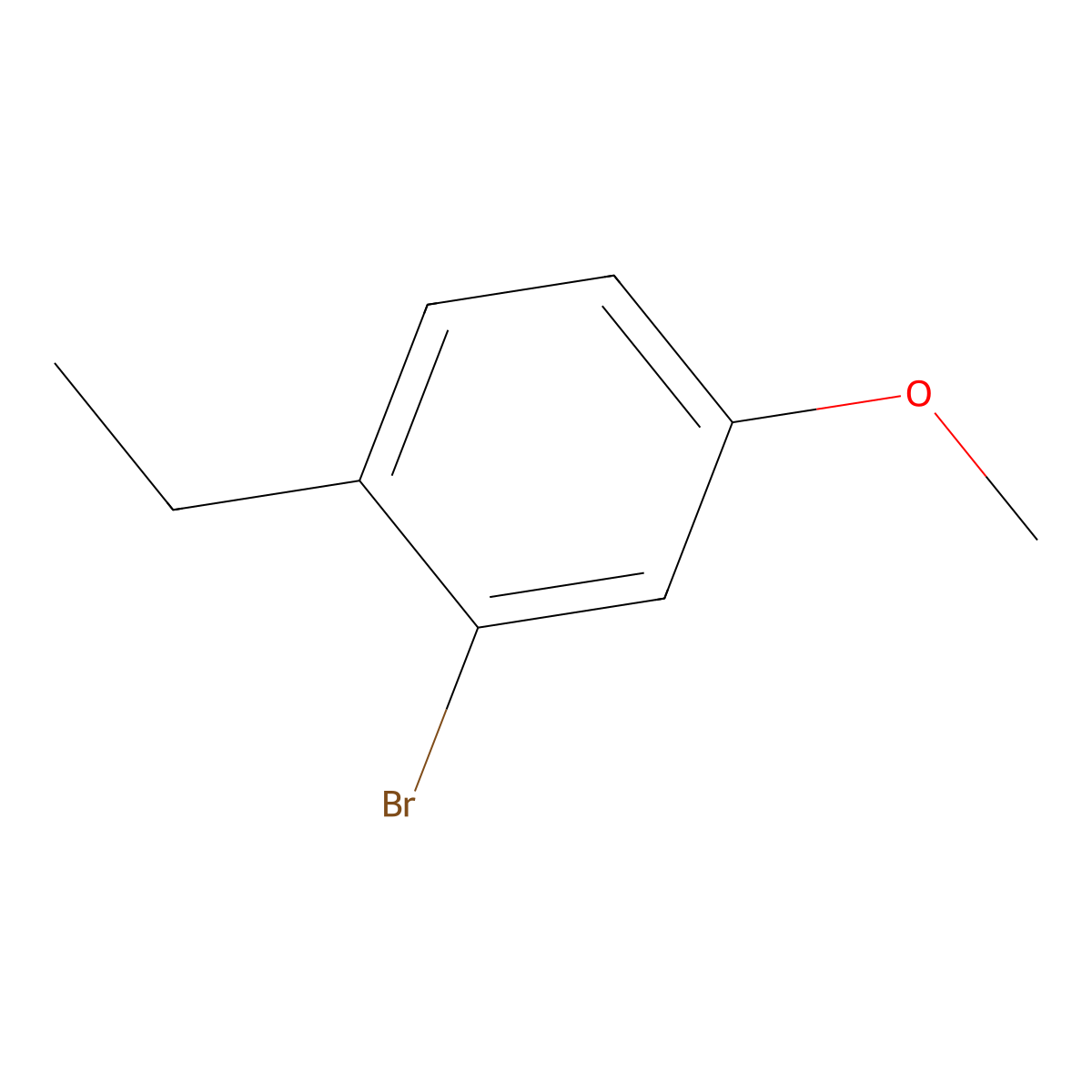 2-Bromo-1-ethyl-4-methoxybenzene molecular structure, CAS 852946-96-4