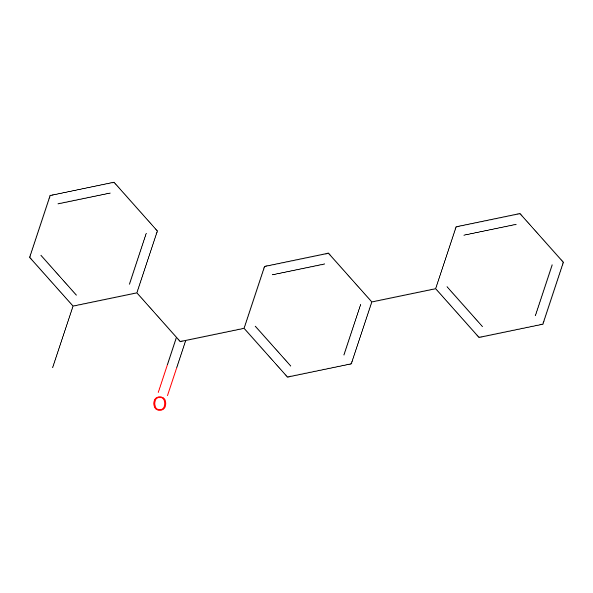 Benzophenone, 2-methyl-4'-phenyl- molecular structure, CAS 85296-08-8