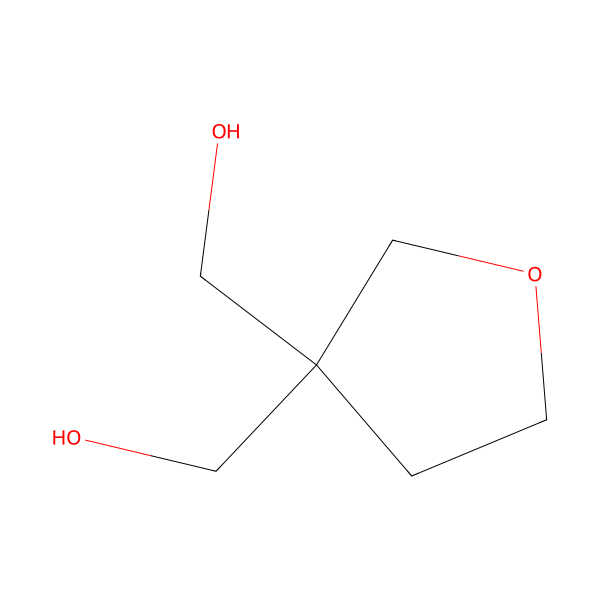 [3-(Hydroxymethyl)oxolan-3-yl]methanol molecular structure, CAS 852991-86-7