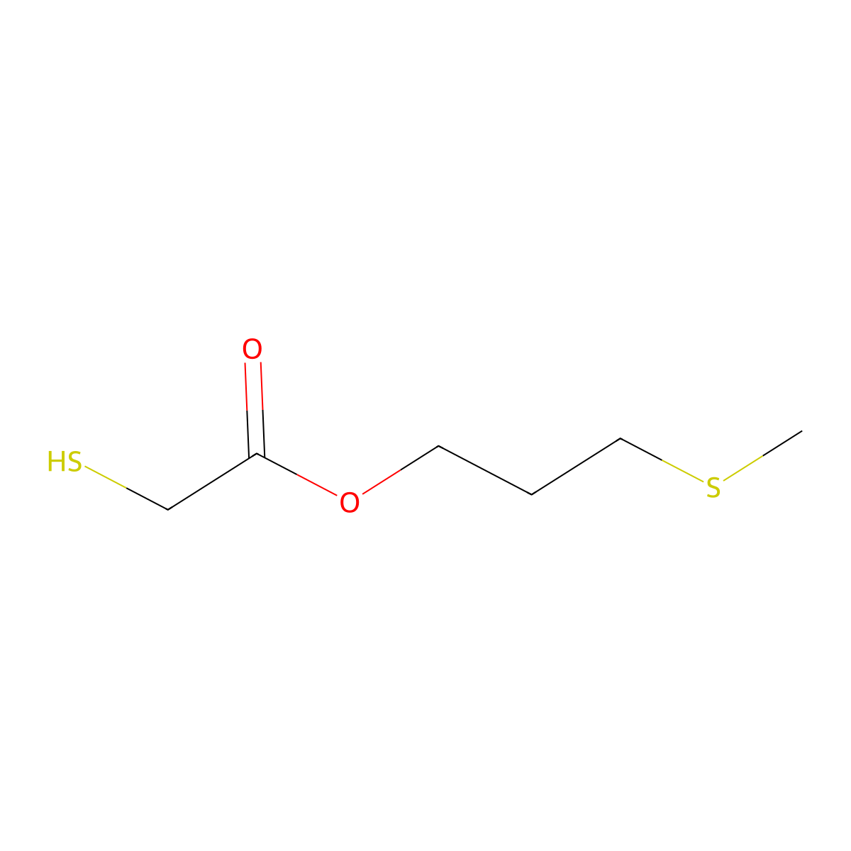 3-(Methylthio)propyl mercaptoacetate molecular structure, CAS 852997-30-9